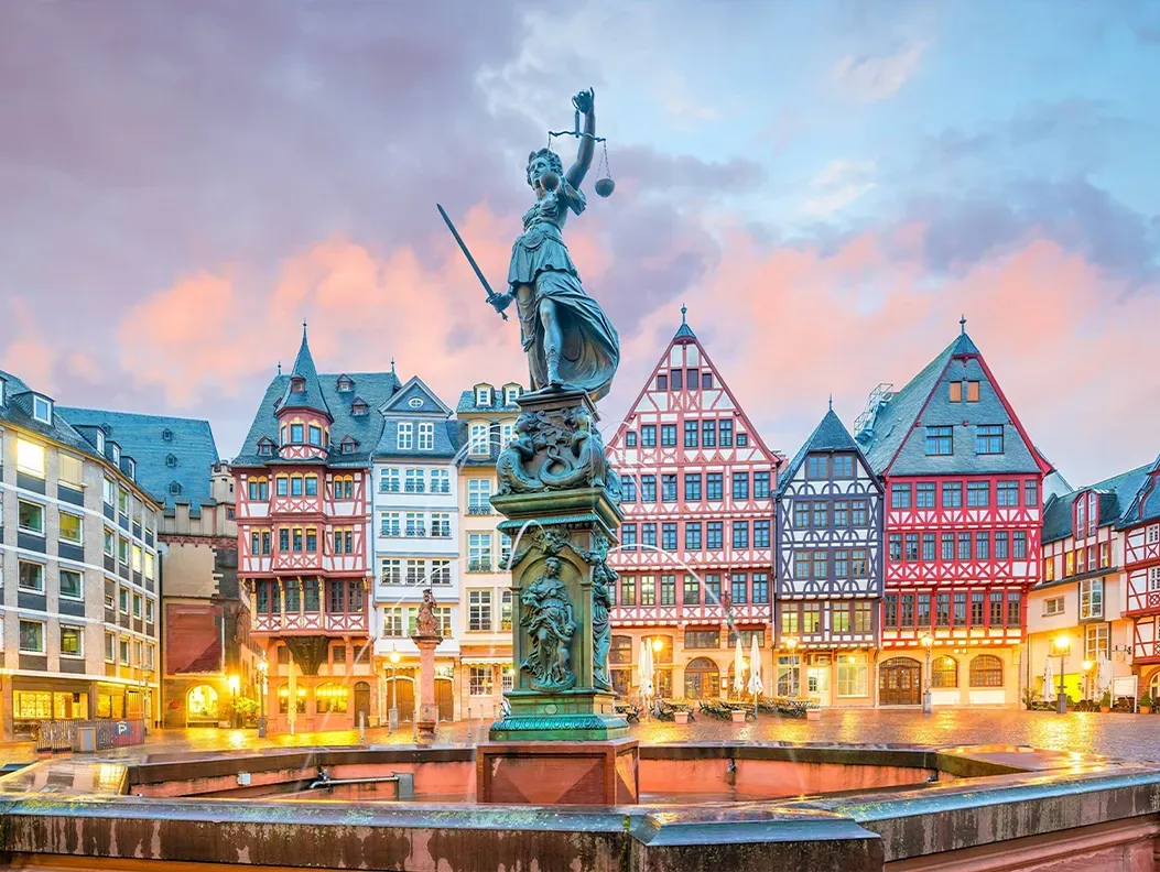 Arrival in Frankfurt