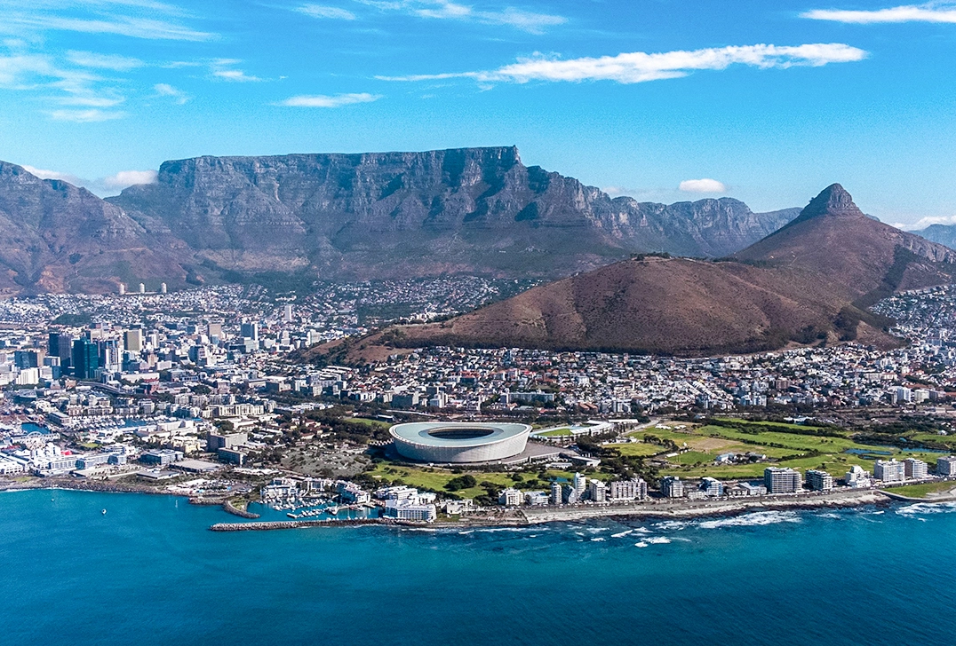 Travel group at Robben Island Cape Town