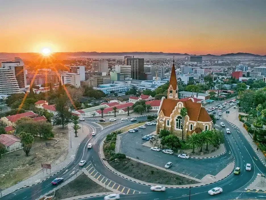 Arrival at Windhoek