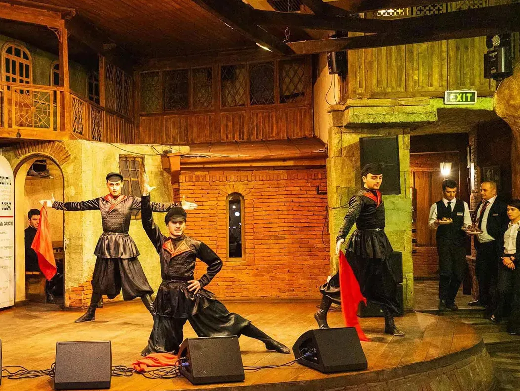 Traditional Georgian folk dance performance Tbilisi